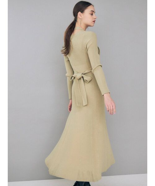 MERCURYDUO（マーキュリーデュオ）の「ビスチェセットリブニットワンピース（ワンピース・レディース・ブラック/ミント/ベージュ・FREE）」の17枚目の写真