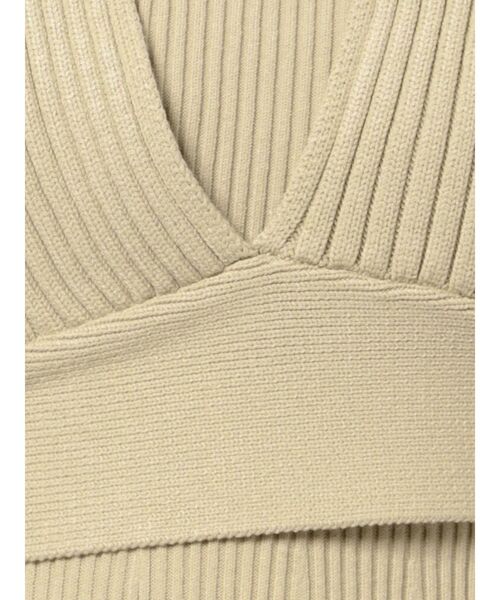 MERCURYDUO（マーキュリーデュオ）の「ビスチェセットリブニットワンピース（ワンピース・レディース・ブラック/ミント/ベージュ・FREE）」の21枚目の写真