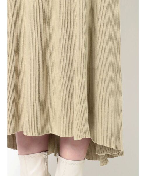 MERCURYDUO（マーキュリーデュオ）の「ビスチェセットリブニットワンピース（ワンピース・レディース・ブラック/ミント/ベージュ・FREE）」の6枚目の写真
