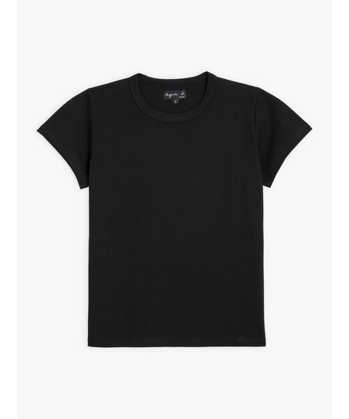 agnes b.(アニエスベー)の「J000 TS コットン ベーシックTシャツ(Tシャツ/カットソー・レディース・ブラック・1/2/3)」の2枚目の写真