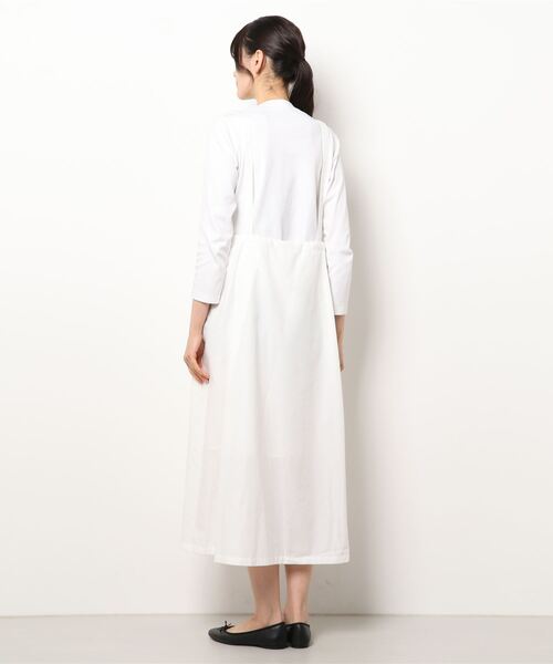 To b. by agnes b.(トゥービーバイアニエスベー)の「WR19 JUPE ジャンパースカート(ジャンパースカート・レディース・ホワイト・40/38/36)」の6枚目の写真