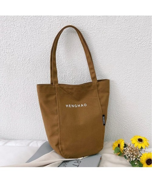 Sakka（サッカ）の「キャンバストートバッグ（トートバッグ・レディース・ブラウン/ブルー/グリーン/イエロー/グレイッシュブルー/ブラック・FREE）」の3枚目の写真