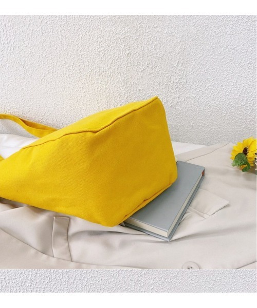 Sakka（サッカ）の「キャンバストートバッグ（トートバッグ・レディース・ブラウン/ブルー/グリーン/イエロー/グレイッシュブルー/ブラック・FREE）」の13枚目の写真