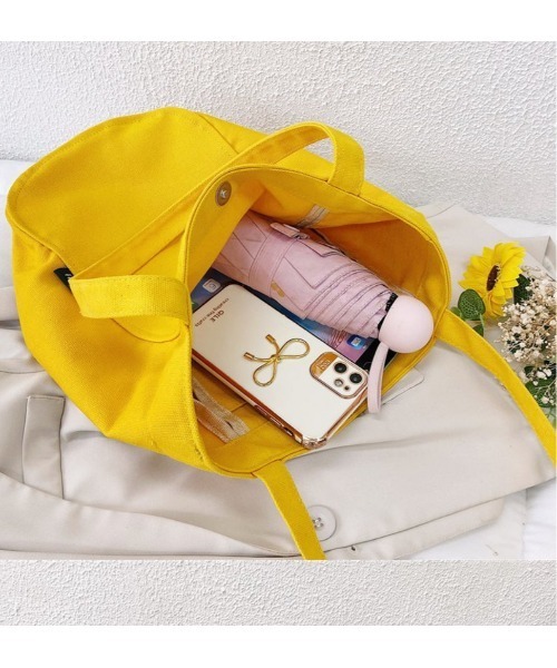 Sakka（サッカ）の「キャンバストートバッグ（トートバッグ・レディース・ブラウン/ブルー/グリーン/イエロー/グレイッシュブルー/ブラック・FREE）」の15枚目の写真