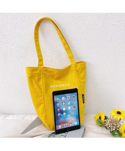 Sakka（サッカ）の「キャンバストートバッグ（トートバッグ・レディース・ブラウン/ブルー/グリーン/イエロー/グレイッシュブルー/ブラック・FREE）」の19枚目の写真