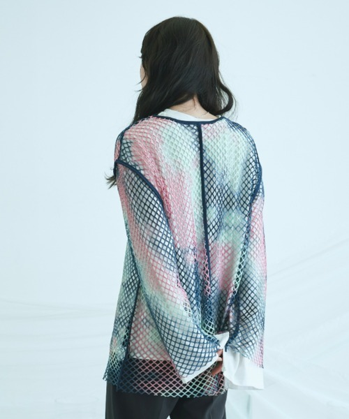 VACANCY（ヴァカンシー）の「タイダイメッシュオーバーカットソー（Tシャツ/カットソー・レディース・その他・FREE）」の6枚目の写真