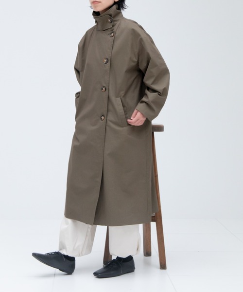 【美品】EPOCAトレンチコート　40黒　クリーニング済 美品】EPOCAトレンチコート 40黒 クリーニング済