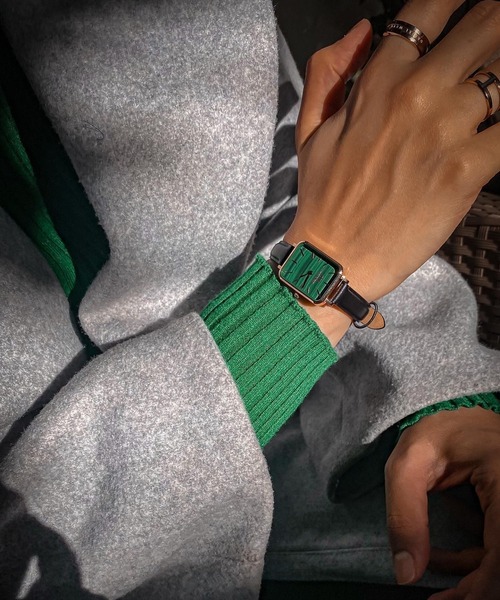 【セール】QUADRO PRESSED LEATHER 時計ベルト（アナログ腕時計）｜Daniel Wellington（ダニエルウェリントン）