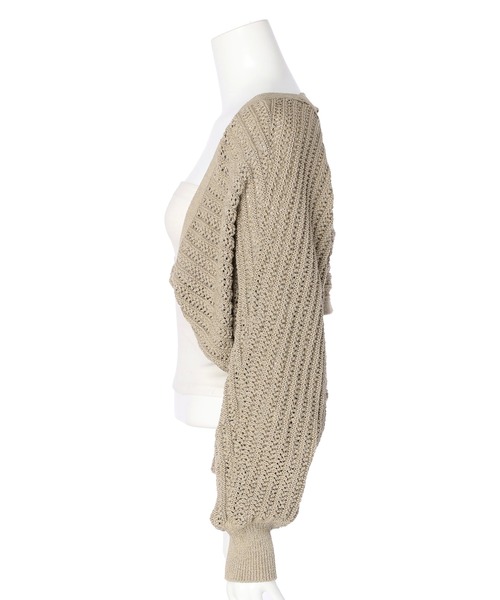 Rirandture（リランドチュール）の「２ＷＡＹ柄編みボレロ（カーディガン/ボレロ・レディース・ベージュ系その他/ホワイト/ブラック/キャメル・2）」の12枚目の写真