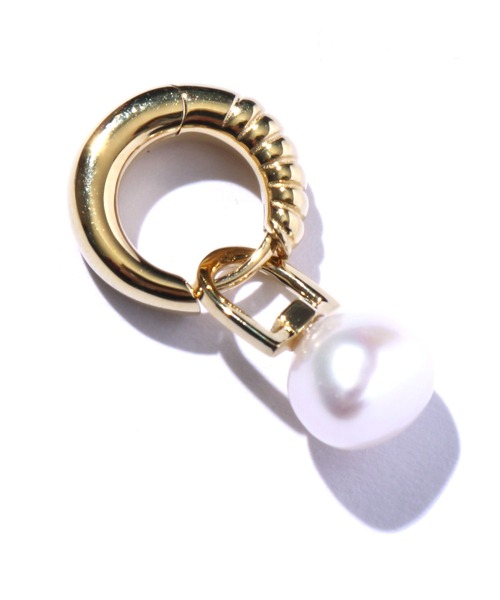 MARIA BLACK（マリアブラック）の「MARIA BLACK/マリアブラック SAMBA HUGGIE GOLD HP バロックパール 片耳用 フープピアス（ピアス（両耳用）・レディース・ゴールド・ONE SIZE）」の10枚目の写真