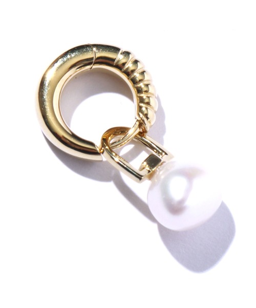 MARIA BLACK（マリアブラック）の「MARIA BLACK/マリアブラック SAMBA HUGGIE GOLD HP バロックパール 片耳用 フープピアス（ピアス（両耳用）・レディース・ゴールド・ONE SIZE）」の14枚目の写真
