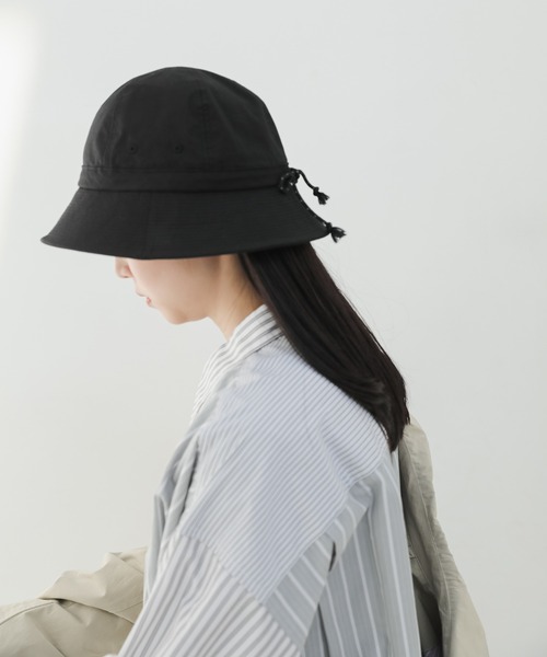 WHIMSIC（ウィムジック）の「【WHIMSIC】レースアップメトロハット（ハット・レディース・ブラック/グレー・FREE）」の6枚目の写真