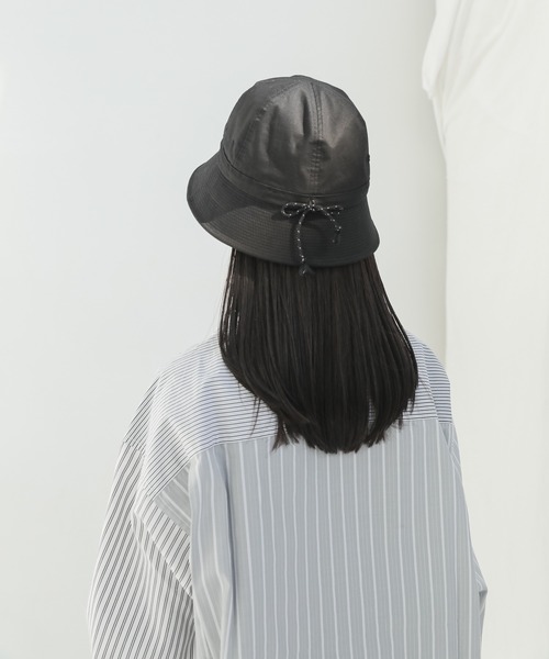 WHIMSIC（ウィムジック）の「【WHIMSIC】レースアップメトロハット（ハット・レディース・ブラック/グレー・FREE）」の8枚目の写真