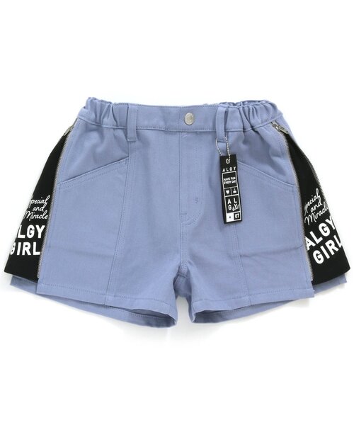 algy（アルジー）の「サイドジップ配色ショーパン（その他パンツ・キッズ・ブラック/ベージュ/サックスブルー・SMALL/MEDIUM/X-SMALL/XX-SMALL）」の3枚目の写真