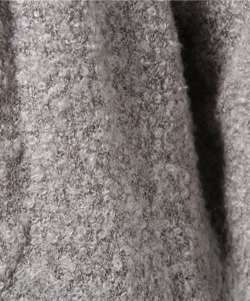 DISCOAT（ディスコート）の「【Discoat】ブークレロングニットコート（カーディガン/ボレロ・レディース・アイボリー/グレー/ネイビー・ﾌﾘ-）」の9枚目の写真