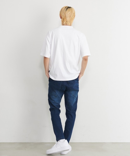 PEN FIELD(ペンフィールド)の「Penfield/ペンフィールド ワンポイント ブランドロゴ刺繍 綿100% ビックシルエット ドロップショルダー サイドポケット付 半袖 Tシャツ(Tシャツ/カットソー・メンズ・ホワイト/ブラック/ベージュ/ネイビー・LL/M/L)」の9枚目の写真