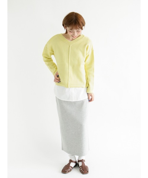 Lugnoncure（ルノンキュール）の「【Health Knit product】タイトスカート（スカート・レディース・ブラック/グレー/キナリ・ﾌﾘ-）」の11枚目の写真