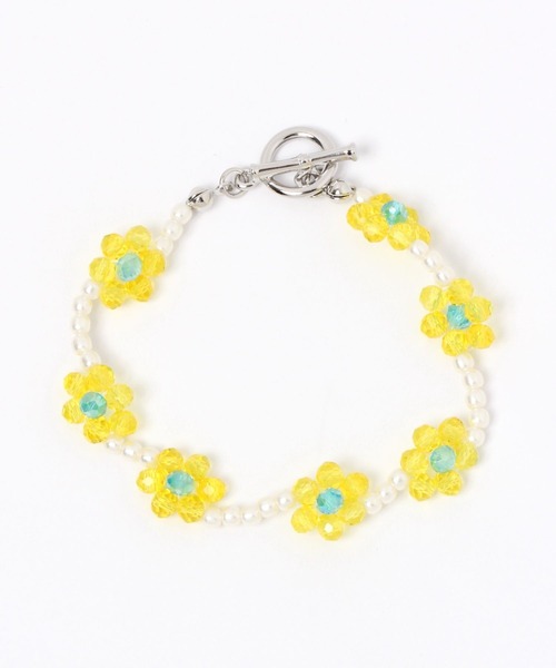 Me%（ミィパーセント）の「フラワービーズブレスレット（ブレスレット・レディース・その他/ブルー系その他/ライトイエロー・FREE）」の20枚目の写真