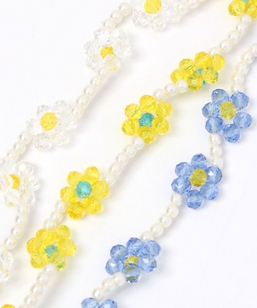 Me%（ミィパーセント）の「フラワービーズブレスレット（ブレスレット・レディース・その他/ブルー系その他/ライトイエロー・FREE）」の18枚目の写真