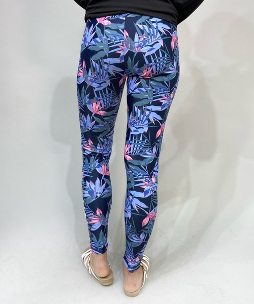 ROXY ネイビー ゴールド レギンス　M/L OUTLET】Roxy 水陸両用 速乾 UVカット レギンス JUMP HIGH