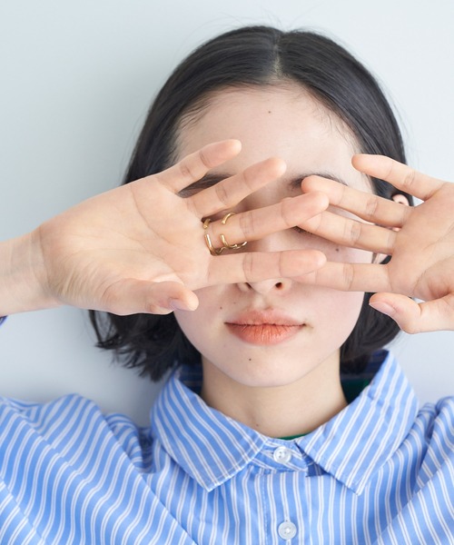 Chaco closet(チャコ クローゼット)の「ヒネリクロスデザインリング(リング・レディース・シルバー/ゴールド・FREE)」の13枚目の写真