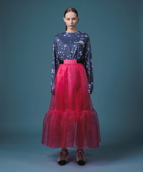 NON TOKYO（ノントーキョー）の「SHEAR LAYERD SKIRT / NON-22A-0707（スカート・レディース・パープル/ピンク/グリーン・FREE）」の17枚目の写真