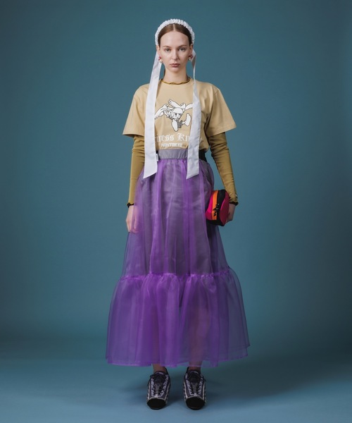 NON TOKYO（ノントーキョー）の「SHEAR LAYERD SKIRT / NON-22A-0707（スカート・レディース・パープル/ピンク/グリーン・FREE）」の20枚目の写真