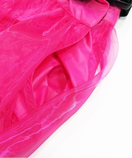 NON TOKYO（ノントーキョー）の「SHEAR LAYERD SKIRT / NON-22A-0707（スカート・レディース・パープル/ピンク/グリーン・FREE）」の11枚目の写真