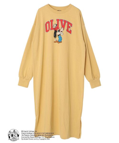 Green　Parks（グリーンパークス）の「OLIVEプリントカットワンピース（ワンピース・レディース・ベージュ/イエロー・FREE）」の12枚目の写真