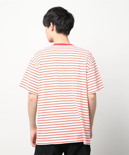 ALDIES(アールディーズ)の「V Neck Big Cut / Vネックビッグカット(Tシャツ/カットソー・メンズ・ブラック/レッド/マルチ・FREE)」の8枚目の写真