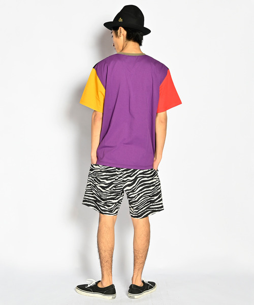 ALDIES(アールディーズ)の「V Neck Big Cut / Vネックビッグカット(Tシャツ/カットソー・メンズ・ブラック/レッド/マルチ・FREE)」の9枚目の写真