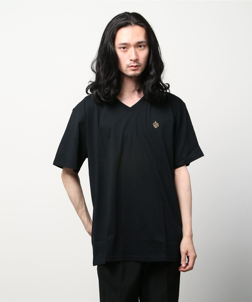 ALDIES(アールディーズ)の「V Neck Big Cut / Vネックビッグカット(Tシャツ/カットソー・メンズ・ブラック/レッド/マルチ・FREE)」の17枚目の写真