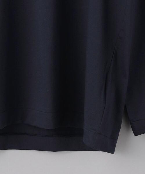 バトナー　ロングTシャツ　黒 BATONER / バトナー | 32G SMOOTH KNIT LONG T-SHIRT