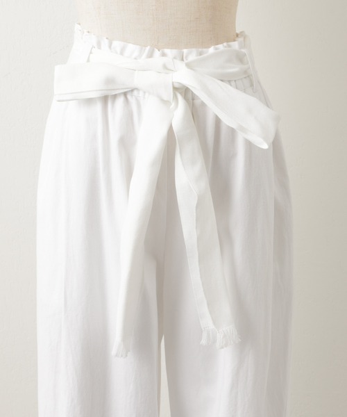 BEARDSLEY(ビアズリー)の「ベルト付きパンツ(その他パンツ・レディース・ホワイト/ブラック・FREE)」の16枚目の写真