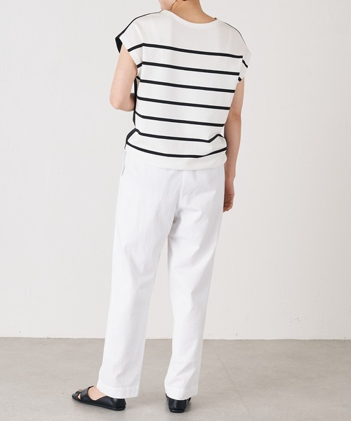 BEARDSLEY(ビアズリー)の「ベルト付きパンツ(その他パンツ・レディース・ホワイト/ブラック・FREE)」の6枚目の写真