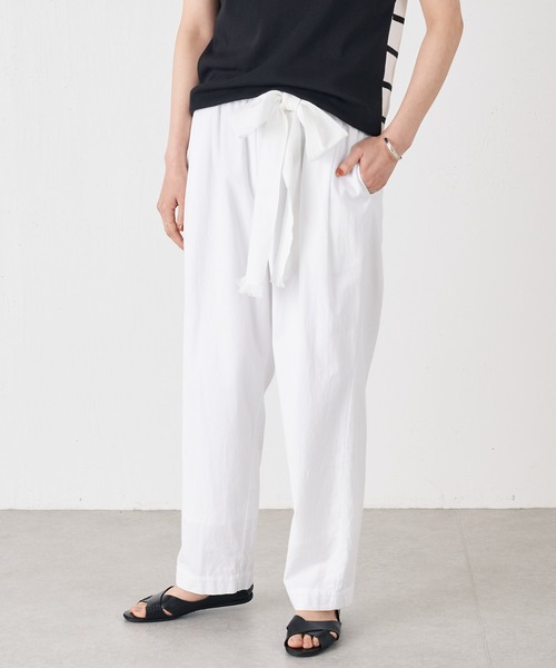 BEARDSLEY(ビアズリー)の「ベルト付きパンツ(その他パンツ・レディース・ホワイト/ブラック・FREE)」の7枚目の写真