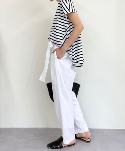 BEARDSLEY(ビアズリー)の「ベルト付きパンツ(その他パンツ・レディース・ホワイト/ブラック・FREE)」の20枚目の写真