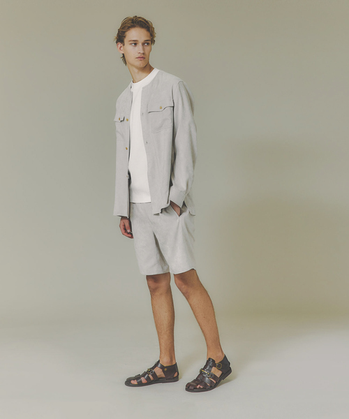 DESIGNWORKS(デザインワークス)の「【セットアップ対応】イージースイムショーツ(その他パンツ・メンズ・ベージュ/サックスブルー/ダークネイビー・44/46/48)」の14枚目の写真