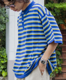 FREDY MAC | 【FREDYMAC/フレディマック】カラーレトロボーダー BIG ポロシャツ(ポロシャツ)