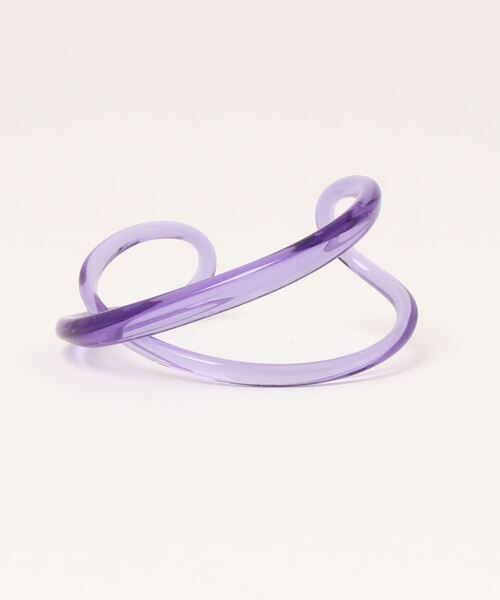 tone(トーン)の「【KuKuLu TOKYO】cross bangle(バングル/リストバンド・レディース・スカイブルー/ブラック/パープル/ブラウン/イエロー/オレンジ/ブルー/グリーン/クリア・FREE)」の6枚目の写真