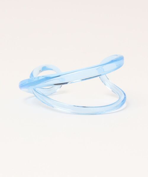 tone(トーン)の「【KuKuLu TOKYO】cross bangle(バングル/リストバンド・レディース・スカイブルー/ブラック/パープル/ブラウン/イエロー/オレンジ/ブルー/グリーン/クリア・FREE)」の4枚目の写真