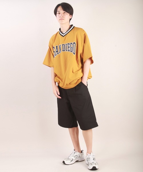 WESTSEA（ウエストシー）の「半袖Vネック　ナイロンプルオーバー　/ブロークコア（ナイロンジャケット・メンズ・ネイビー/オフホワイト/ブルーグリーン/ブルー系その他2/イエロー/パープル系その他/イエロー系その他/ブラック/ブルー系その他・M/L）」の22枚目の写真