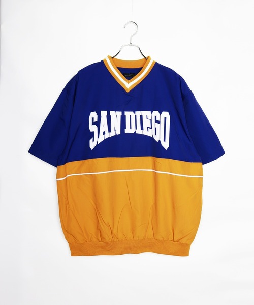 半袖Vネック ナイロンプルオーバー /ブロークコア（ナイロンジャケット