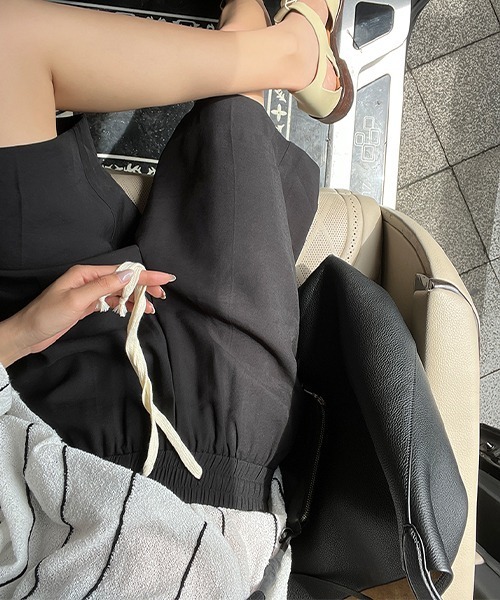 chuclla(チュクラ)の「リラックスストレートショーツ je-101 chw22s143(その他パンツ・レディース・ブラック/アイボリー・S/M/L)」の16枚目の写真