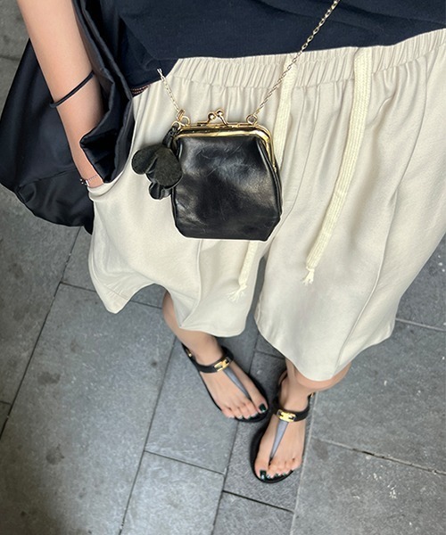 chuclla(チュクラ)の「リラックスストレートショーツ je-101 chw22s143(その他パンツ・レディース・ブラック/アイボリー・S/M/L)」の17枚目の写真