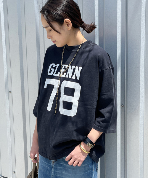 R JUBILEE（アールジュビリー）の「【R JUBILEE / アールジュビリー】ナンバリングTシャツ（Tシャツ/カットソー・レディース・ホワイト/ネイビー・FREE）」の2枚目の写真