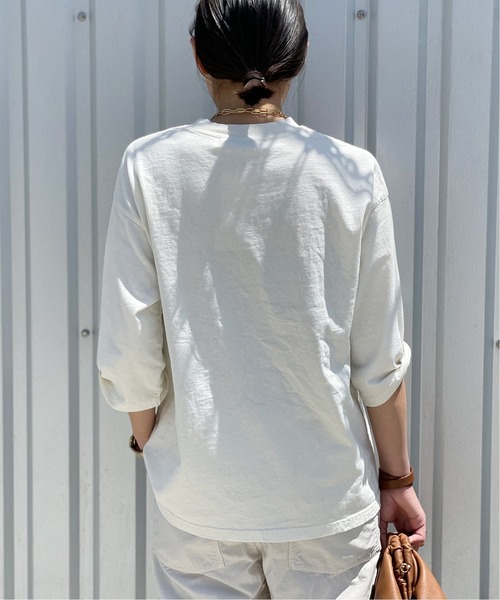 R JUBILEE（アールジュビリー）の「【R JUBILEE / アールジュビリー】ナンバリングTシャツ（Tシャツ/カットソー・レディース・ホワイト/ネイビー・FREE）」の6枚目の写真