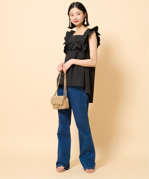 U by SPICK&SPAN(ユーバイスピックアンドスパン)の「フリルブラウス(シャツ/ブラウス・レディース・ホワイト/ブラック/アイボリー・FREE)」の8枚目の写真