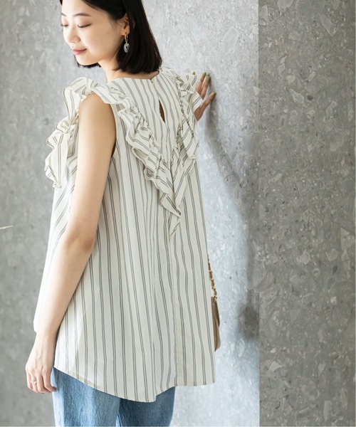 U by SPICK&SPAN(ユーバイスピックアンドスパン)の「フリルブラウス(シャツ/ブラウス・レディース・ホワイト/ブラック/アイボリー・FREE)」の22枚目の写真