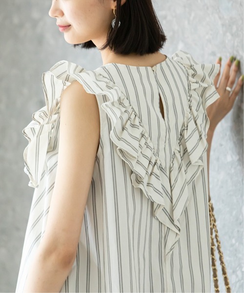 U by SPICK&SPAN(ユーバイスピックアンドスパン)の「フリルブラウス(シャツ/ブラウス・レディース・ホワイト/ブラック/アイボリー・FREE)」の14枚目の写真